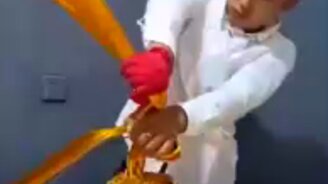 Смастерил золотое дерево - смотреть видео (0:58)