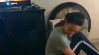 Кувыркнулся, как хозяйка - смотреть видео (0:05)