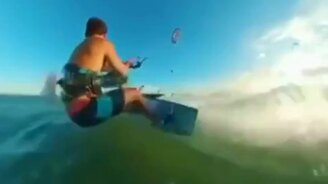 Красивый прыжок через остров - смотреть видео (0:11)