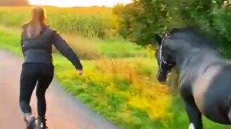 На роликах с друзьями - смотреть видео (0:28)