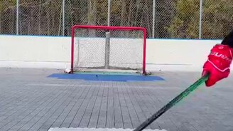 Изящная тренировка хоккеиста - смотреть видео (0:31)