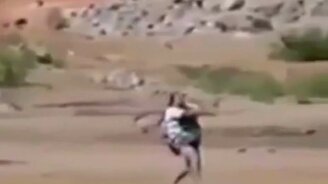 Она мечтала полетать - смотреть видео (0:14)