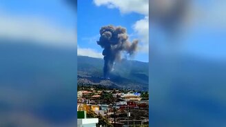 Извержение вулкана на острове Пальма (19.09.2021) - смотреть видео (1:10)