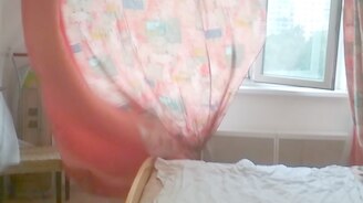 Занавеска танцует на ветру - смотреть видео (0:21)