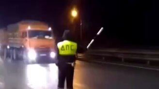 Полицейский жезл для фуры - смотреть видео (0:05)