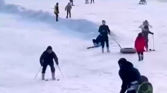 Когда не научился тормозить - смотреть видео (0:16)