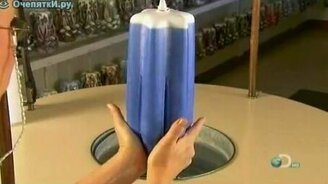 Делаем свечу - смотреть видео (4:57)