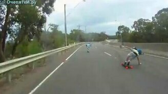 Разгон на скейте - смотреть видео (0:07)