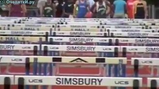 Упал на финише - смотреть видео (1:01)