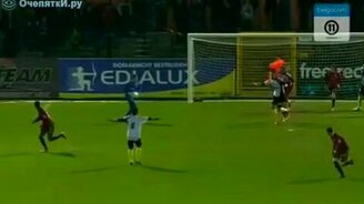 Промах вратаря - смотреть видео (0:40)