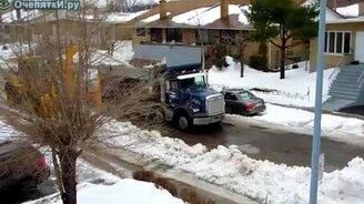 Идеальная уборка снега - смотреть видео (1:25)