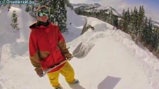 Прыжки через поезд - смотреть видео (1:16)