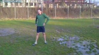 Брейк в луже - смотреть видео (0:38)