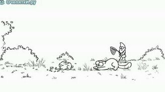 Кот Саймон и кролик - смотреть видео (1:22)