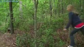 Паркур в лесу - смотреть видео (0:24)