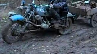 Мотоцикл-вездеход - смотреть видео (2:42)