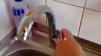 Кран пьёт воду - смотреть видео (0:35)