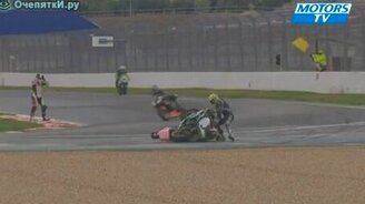 Сцепились мотоциклы - смотреть видео (1:22)