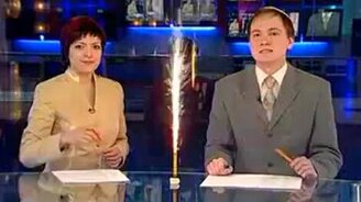 Пожар в прямом эфире - смотреть видео (0:35)