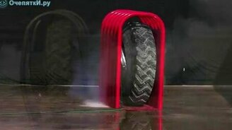 Взрыв покрышки - смотреть видео (1:08)