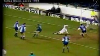 Самые весёлые футбольные голы - смотреть видео (1:46)