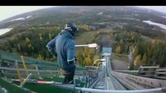 Спустился с горки - смотреть видео (1:17)